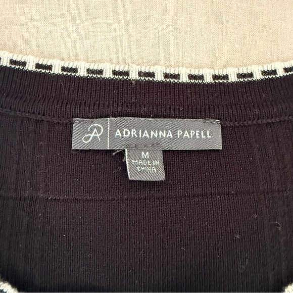 Adrianna Papell | Lady Jacket | Black with White Trim - Picture 3 of 8